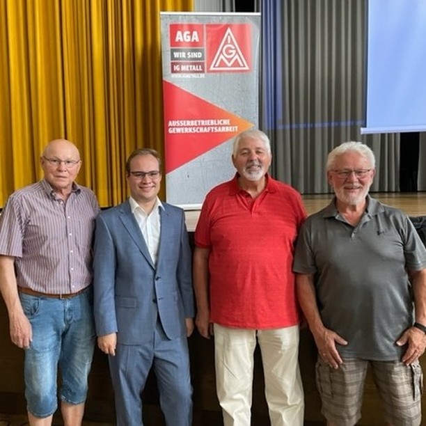 Gruppenfoto bei den IG Metall Senioren in Neckarsulm
